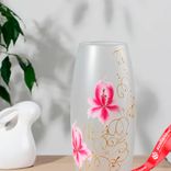 Маленькое фото 2: Ваза Flora «Золотой вьюн», d=7.5 см, h=26х10 см