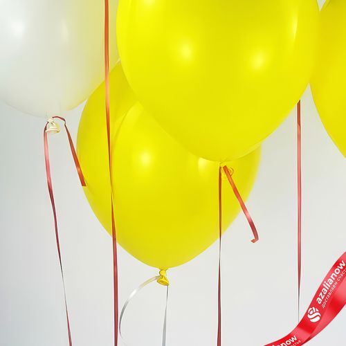 Фото 5: Композиция из 7 шаров с гелием, 30 см, вар. 26