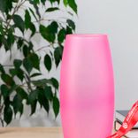 Маленькое фото 2: Ваза «Розовая», матовая, d-8 см, 10,5х26 см