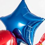Маленькое фото 5: Композиция из 3 шаров с гелием, 1 сердце и 2 звезды