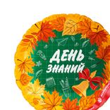 Маленькое фото 2: Шар с гелием «Круг - День Знаний», оранжевый, 46 см
