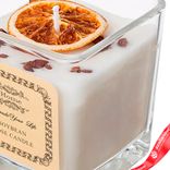 Маленькое фото 3: Свеча ароматическая в стакане «Orange» (стекло), H 7 см x D 7,5 см, белый