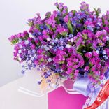 Маленькое фото 2: Букет из гипсофил и статицы в коробке «Вечерняя звезда»