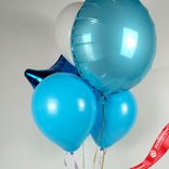 Маленькое фото 3: Композиция из 5 шаров с гелием «Комбо»