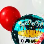 Маленькое фото 4: Композиция из 3 шаров с гелием «С Днем Рождения (торт со свечками)», вар. 3