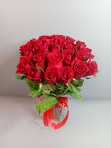 Фото флориста 1: 25 красных роз 40 см, Россия
