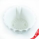 Маленькое фото 2: Кашпо «Ракушка» со вставкой (пластик), D25xH12, 3,4л, белый
