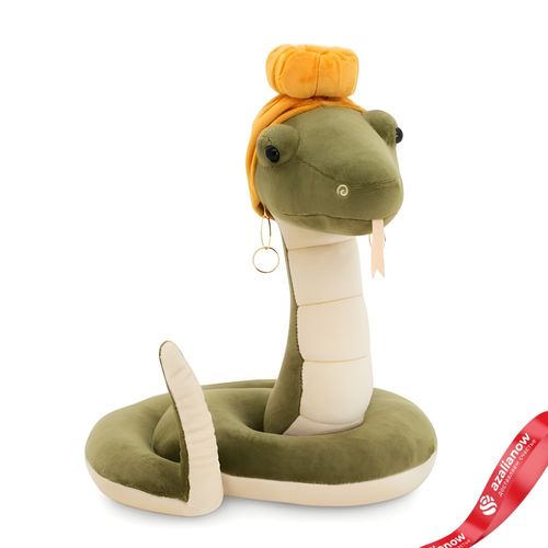 Игрушка «м/н Змея Лейла», 30 см, зеленый