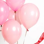 Маленькое фото 3: Композиция из 5 шаров с гелием, 30 см, розовый