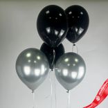 Маленькое фото 1: Композиция из 5 шаров с гелием, 30 см, вар. 21