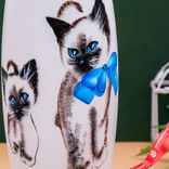 Маленькое фото 4: Ваза «Кошечки», d-7,5 см, 11х25 см