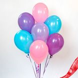 Маленькое фото 1: Композиция из 7 шаров с гелием, 30 см, вар.8