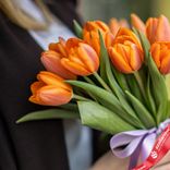 Маленькое фото 2: 11 оранжевых тюльпанов, Россия