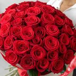 Маленькое фото 2: Букет из 51 красной розы Эль Торо