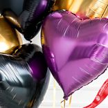 Маленькое фото 3: Композиция из 5 шаров с гелием «Сердца», вар. 7