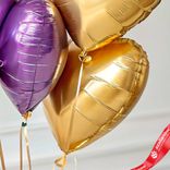 Маленькое фото 3: Композиция из 5 шаров с гелием «Сердца», вар. 4