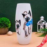 Маленькое фото 1: Ваза «Кошечки», d-7,5 см, 11х25 см