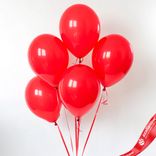 Маленькое фото 1: Композиция из 5 шаров с гелием, 30 см