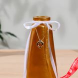 Маленькое фото 3: Ваза "Волшебные мгновения" золотой d-3,5см 7,5(дно)х15см