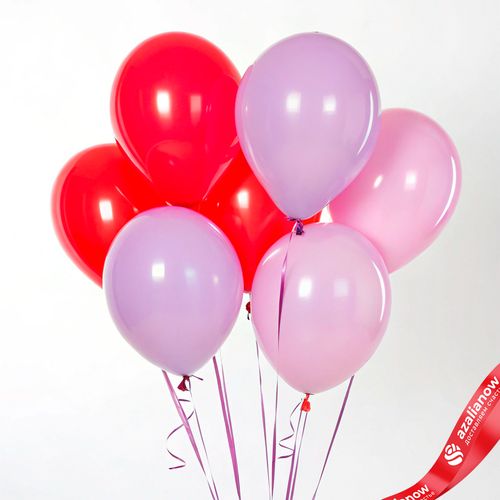 Композиция из 7 шаров с гелием, 30 см, вар. 21