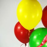 Маленькое фото 4: Композиция из 4 шаров с гелием, 30 см, желтый, красный, зеленый