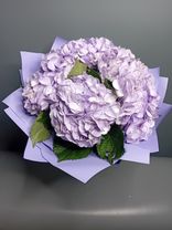 Фото флориста 4: Букет из 5 сиреневых гортензий