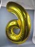 Фото флориста 1: Шар с гелием «Цифра - 6», 102 см., золото