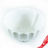 Маленькое фото 3: Кашпо «Ракушка» со вставкой (пластик), D22xH10,5, 2,4л, белый