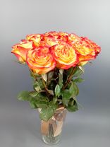 Фото флориста 5: 15 коралловых роз 60 см, Россия