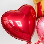 Маленькое фото 4: Композиция из 3 шаров с гелием, 2 сердца и 1 звезда