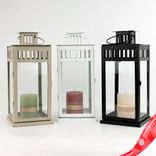 Маленькое фото 2: Фонарь (металл/стекло) цвет в ассортименте, 14хH29,5см