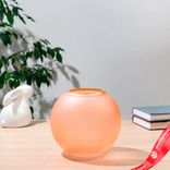 Маленькое фото 1: Ваза «Персик», с золотой полоской, d=9 см, h=15,5 см