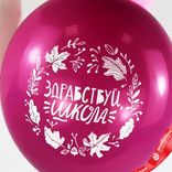 Маленькое фото 5: Композиция из 3 шаров с гелием «1 Сентября. Здравствуй школа», 30 см, вар. 7