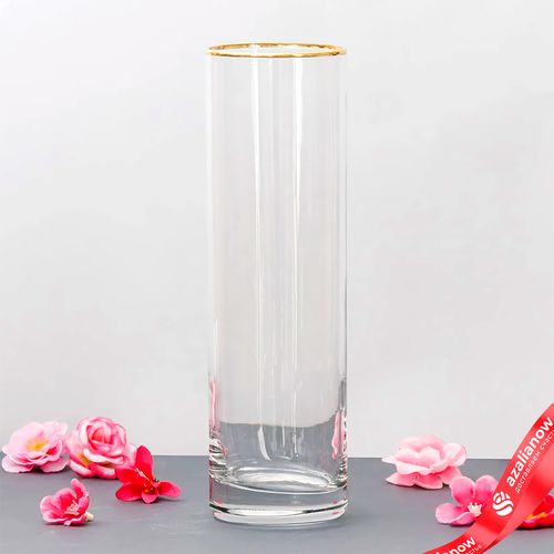 Ваза FLORA c обводкой 7,5х26,5 см