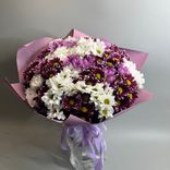 Фото флориста 6: Букет из 25 кустовых хризантем микс
