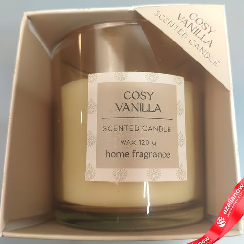 Фото 3: Свеча в стакане «Cosy Vanilla» ароматическая (стекло), H7,5хD7см
