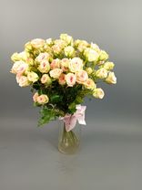 Фото флориста 2: Букет из 9 кустовых розовых роз, Голландия
