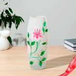 Маленькое фото 1: Ваза FLORA «Цветущая ветка со стразами», жемчуг, d=7,5 см, h=26х10,5 см