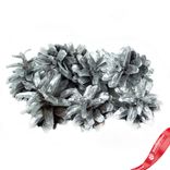 Маленькое фото 2: Набор шишек сосновых 30шт., 3-5см, серебряный