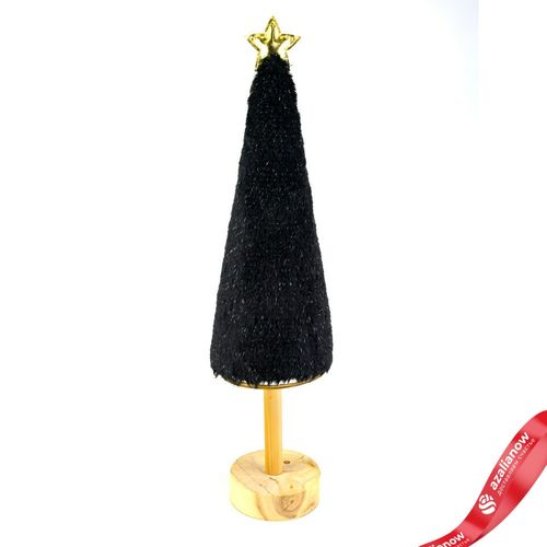 Сувенир Елочка (дерево), 11,5х52см, черный/6