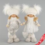 Маленькое фото 1: Сувенир Мальчик/Девочка, H37х16х12см, в асс., белый