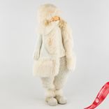 Маленькое фото 2: Сувенир Мальчик в шубе, Н52х24,5х17см, белый