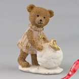 Маленькое фото 2: Сувенир Медвежонок (полирезин), H10,5х7,5х5,5см, в асс., коричневый