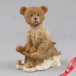 Маленькое фото 3: Сувенир Медвежонок (полирезин), H10,5х7,5х5,5см, в асс., коричневый