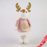 Маленькое фото 2: Сувенир Новогодний, H18х4х3см, в асс., розовый
