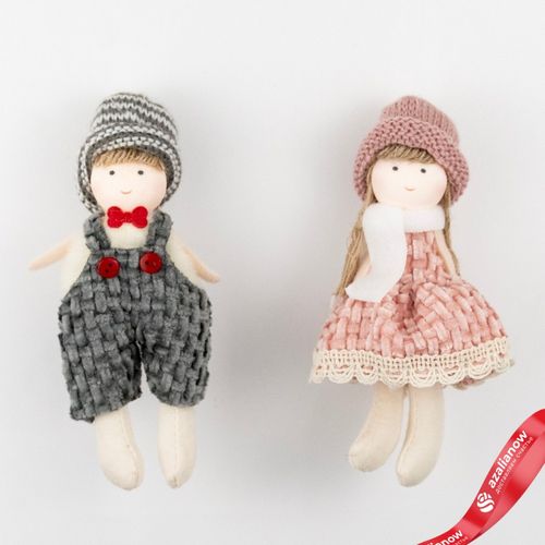 Украшение подвесное Мальчик/Девочка, H14х4х3см, цв. в асс., вид 1