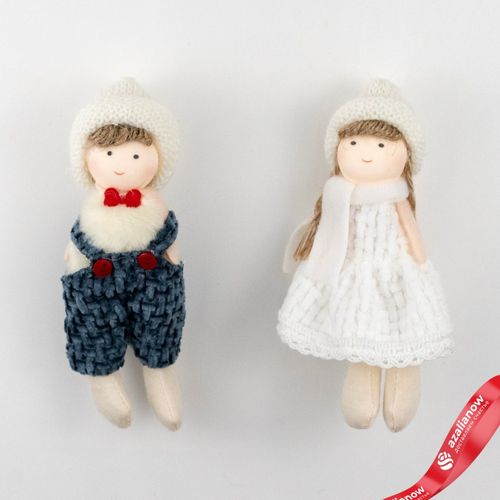 Украшение подвесное Мальчик/Девочка, H14х4х3см, цв. в асс., вид 2