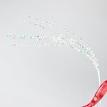 Маленькое фото 1: Украшение подвесное с глиттером (пластик), 40см, белый