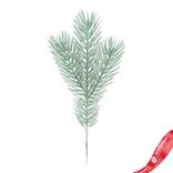Маленькое фото 2: Ветка еловая, 20см, голубой, вид 2