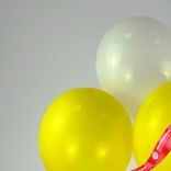 Маленькое фото 4: Композиция из 3 шаров с гелием, 30 см, желтый, белый